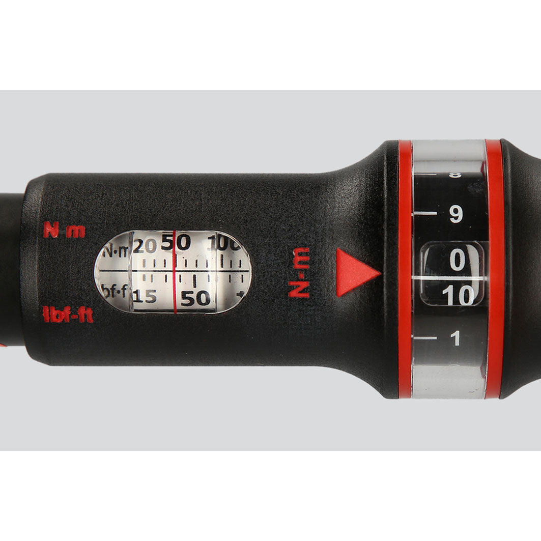 KS TOOL Clé dynamométrique ERGOTORQUE précision 1/4'' 15Nm 289mm 516.1412