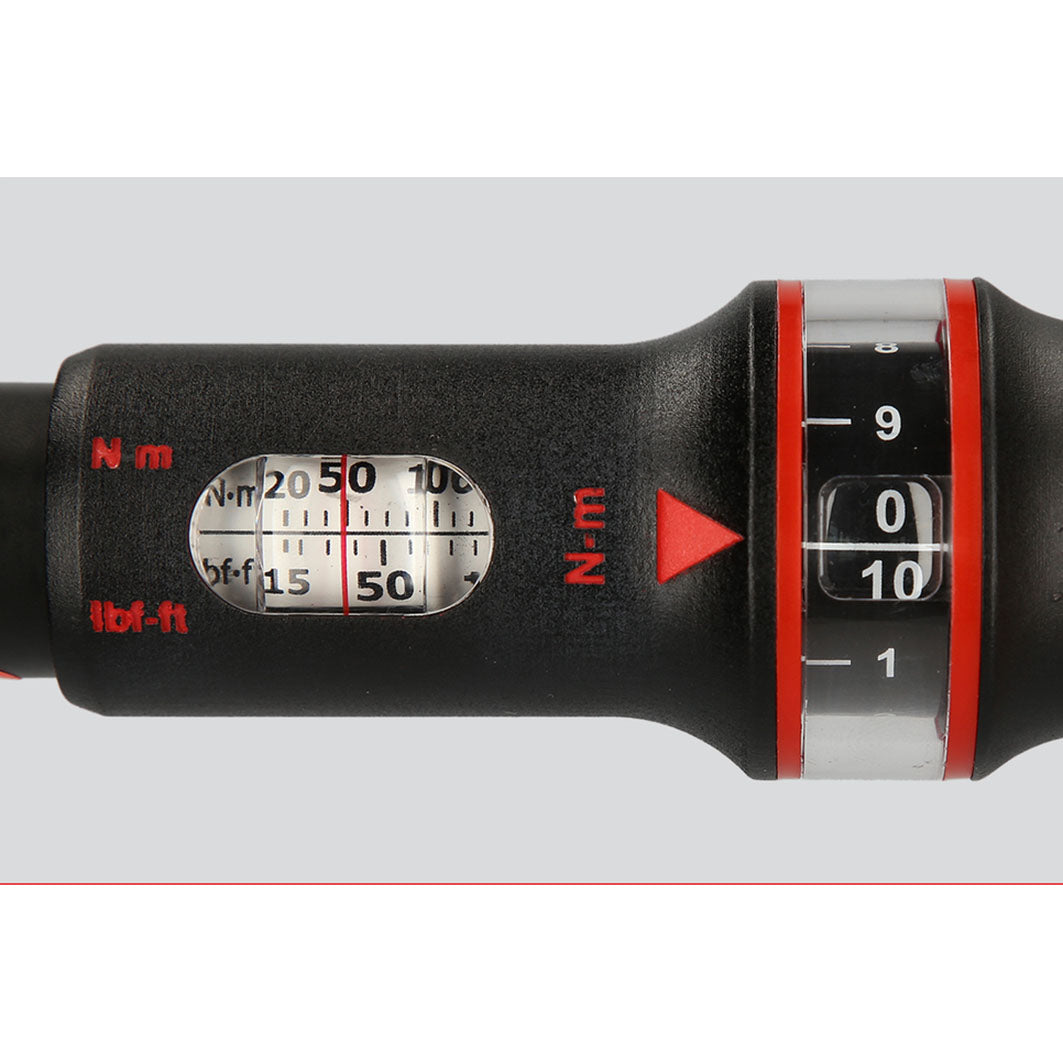 KS TOOL Clé dynamométrique ERGOTORQUE précision 1/4'' 15Nm 350mm 516.1422