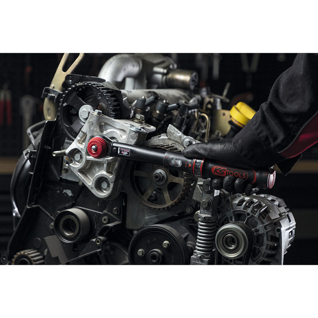 KS TOOL Clé dynamométrique ERGOTORQUE précision 1/4'' 15Nm 350mm 516.1422