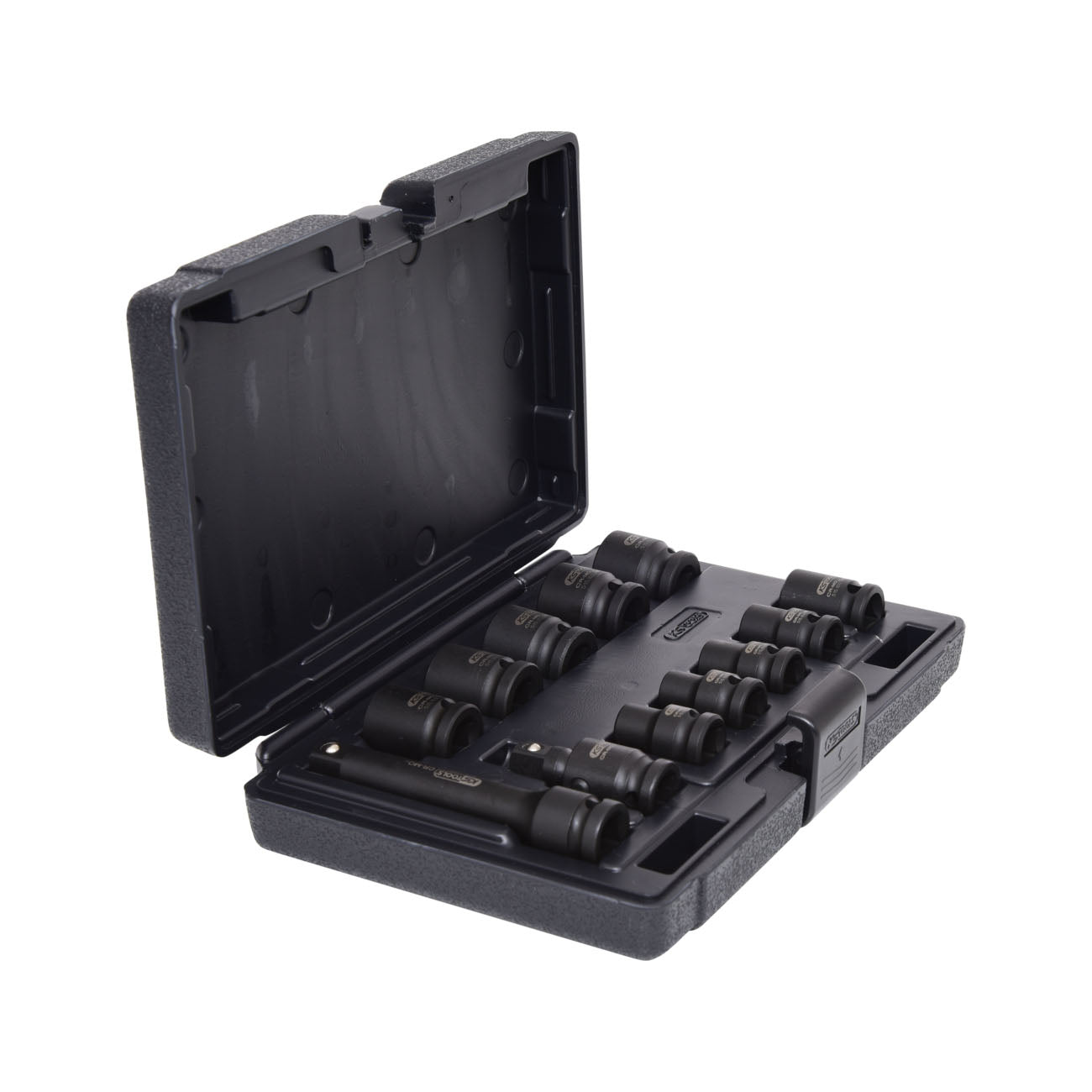 KS TOOL Coffret de douilles à chocs 6 pans 1/2'' 10 douilles 1 cardan 1 rallonge 12 pièces 515.0112