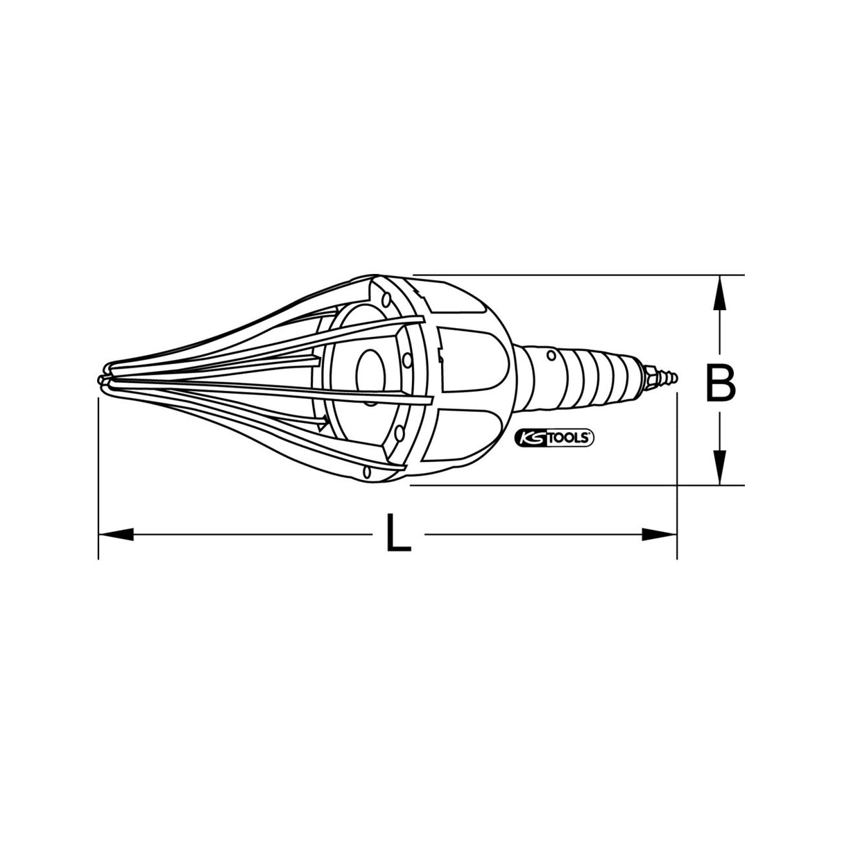 KS TOOL Expandeur de soufflet de cardan pneumatique 515.3100