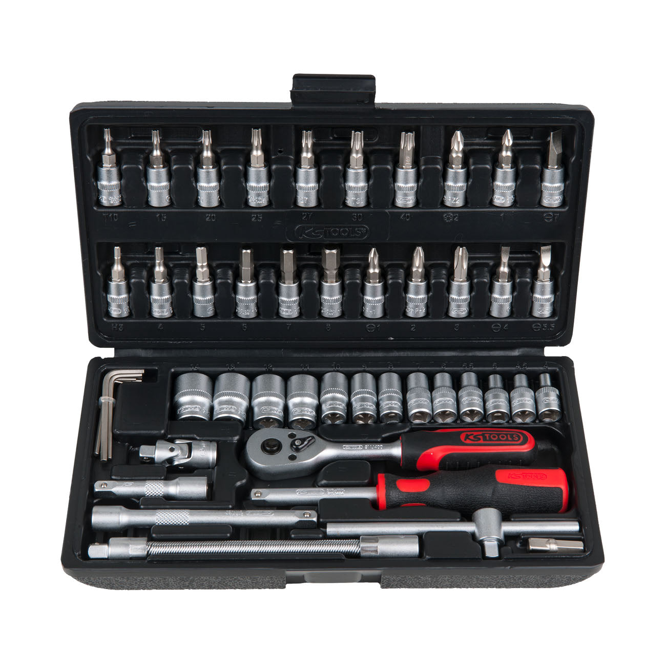 KS TOOL Jeu de clés et douilles avec coffre 48 pièces 917.0648