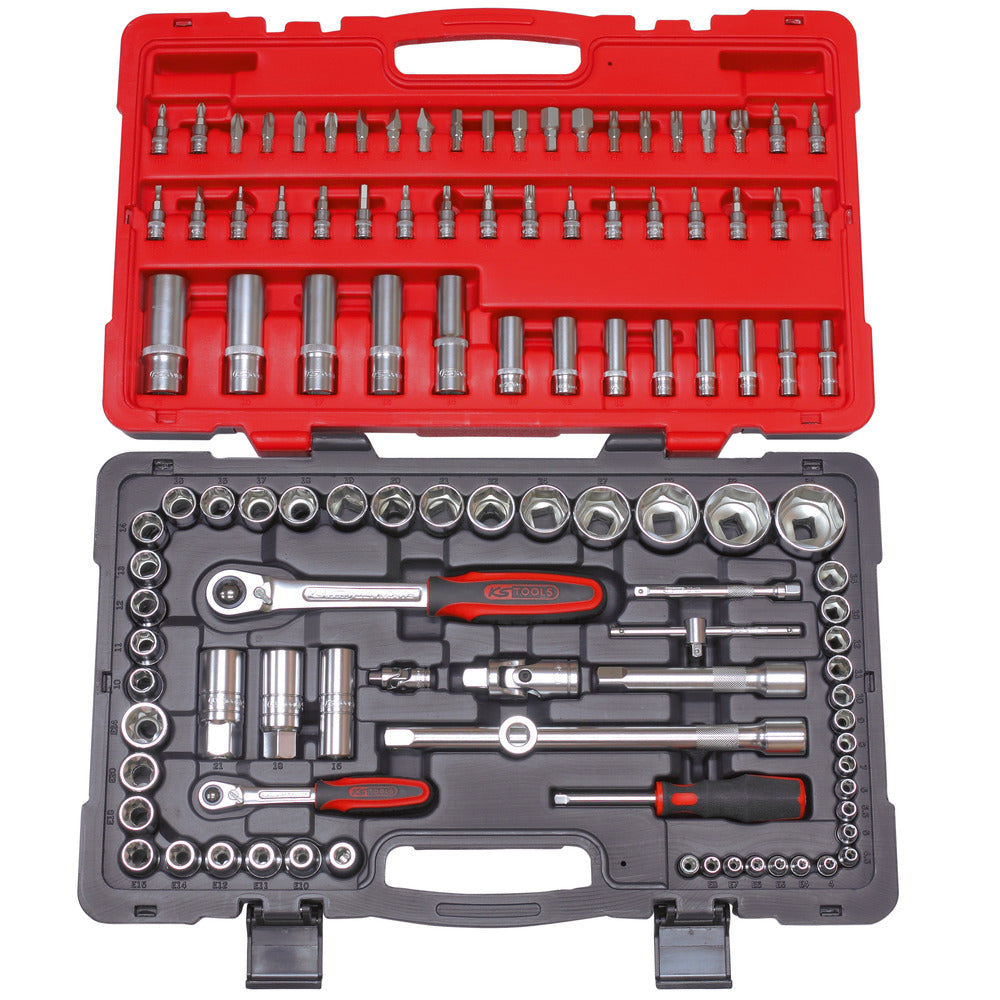 Coffret douilles et accessoires ULTIMATE 1/4'' - 1/2'', 111 pièces