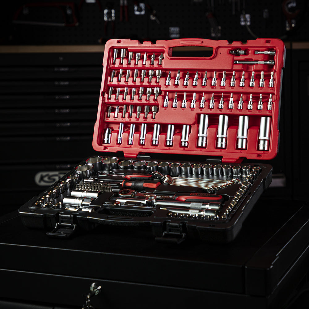 Coffret douilles et accessoires ULTIMATE 1/4'' -1/2'', 151 pièces