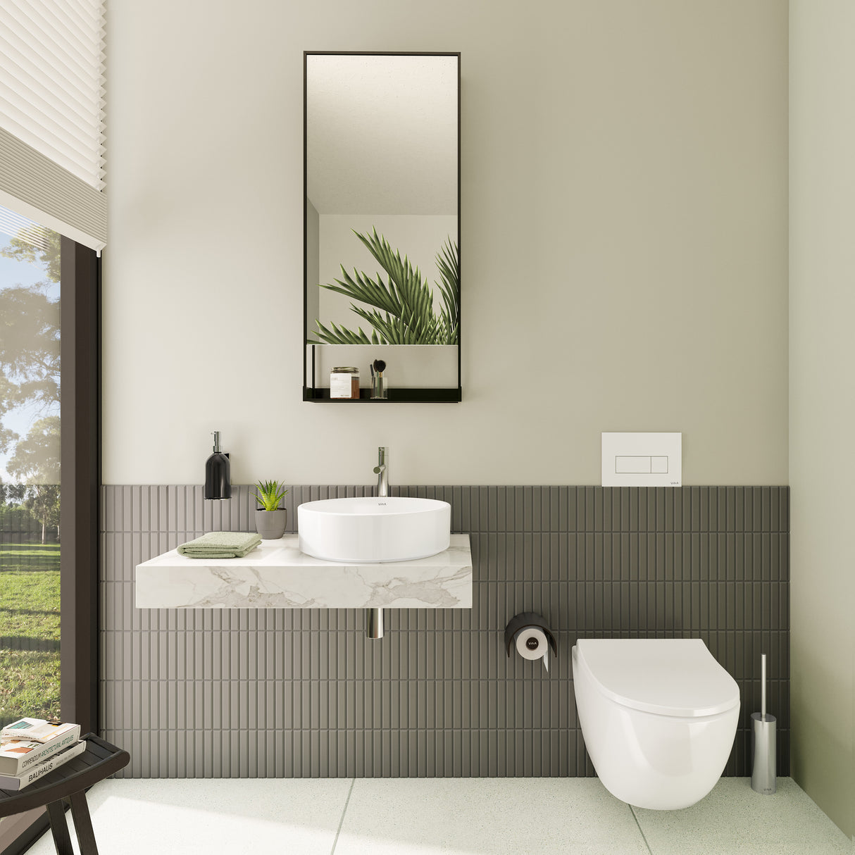 VitrA Plaque de commande WC double touche 3/6L SQUARE