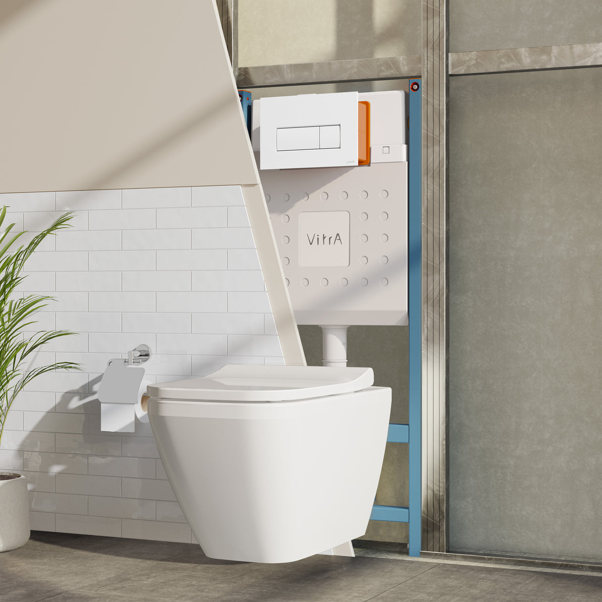 VitrA Plaque de commande WC double touche 3/6L SQUARE