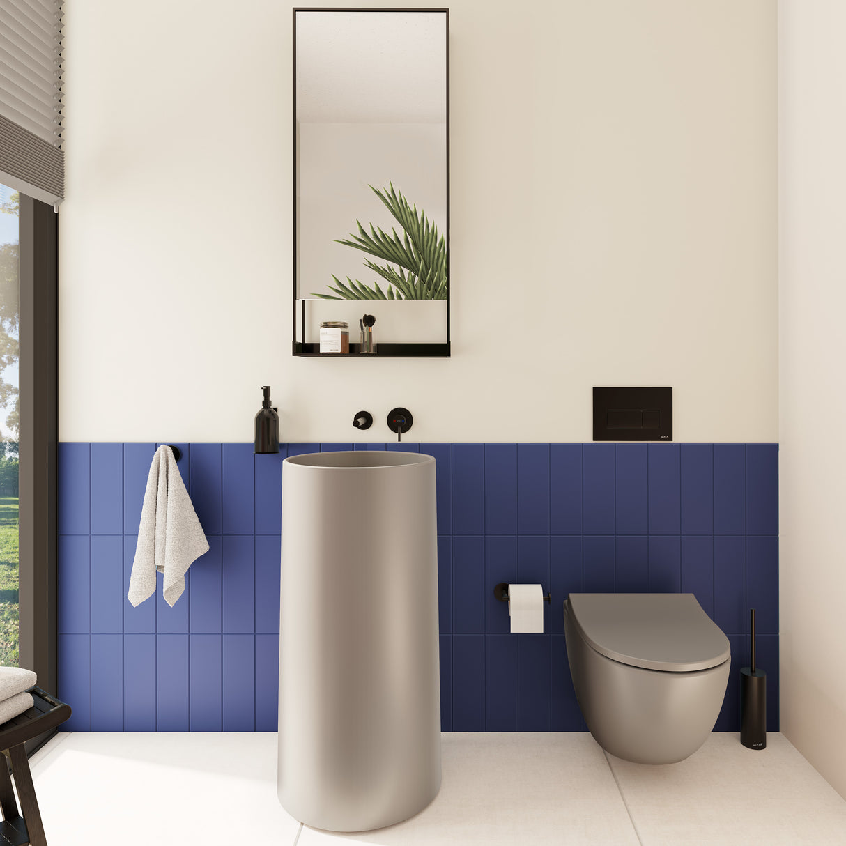 VitrA Plaque de commande WC double touche 3/6L SQUARE