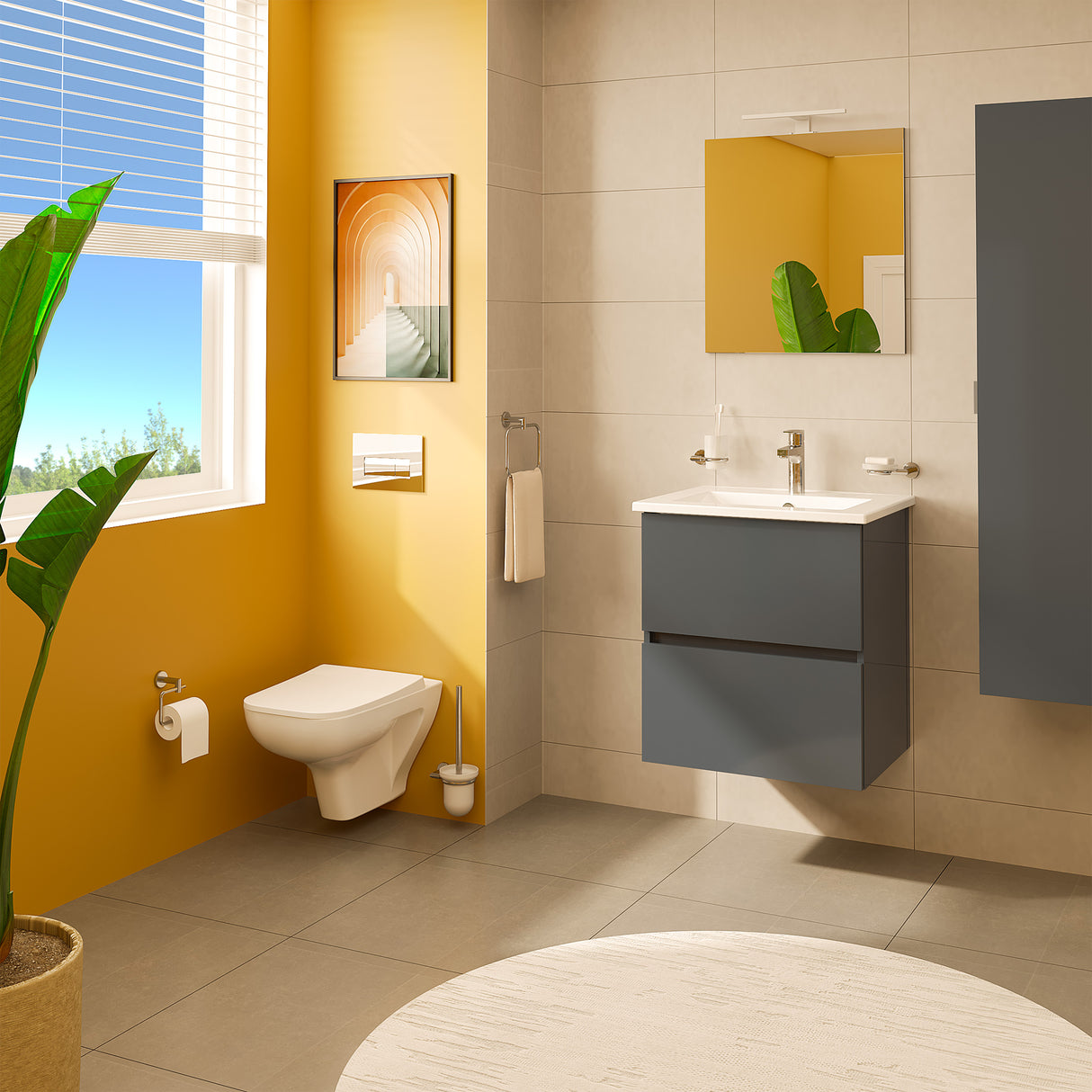 VitrA Plaque de commande WC double touche 3/6L SQUARE