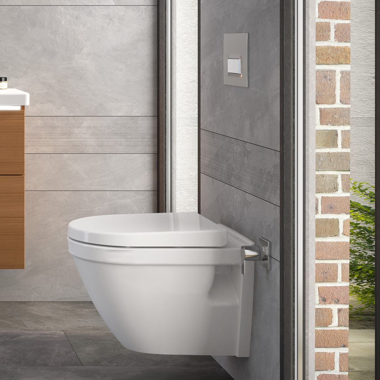 VitrA Pack WC S50 suspendu sans bride abattant fermeture douce 3/6L 7740B003-6039