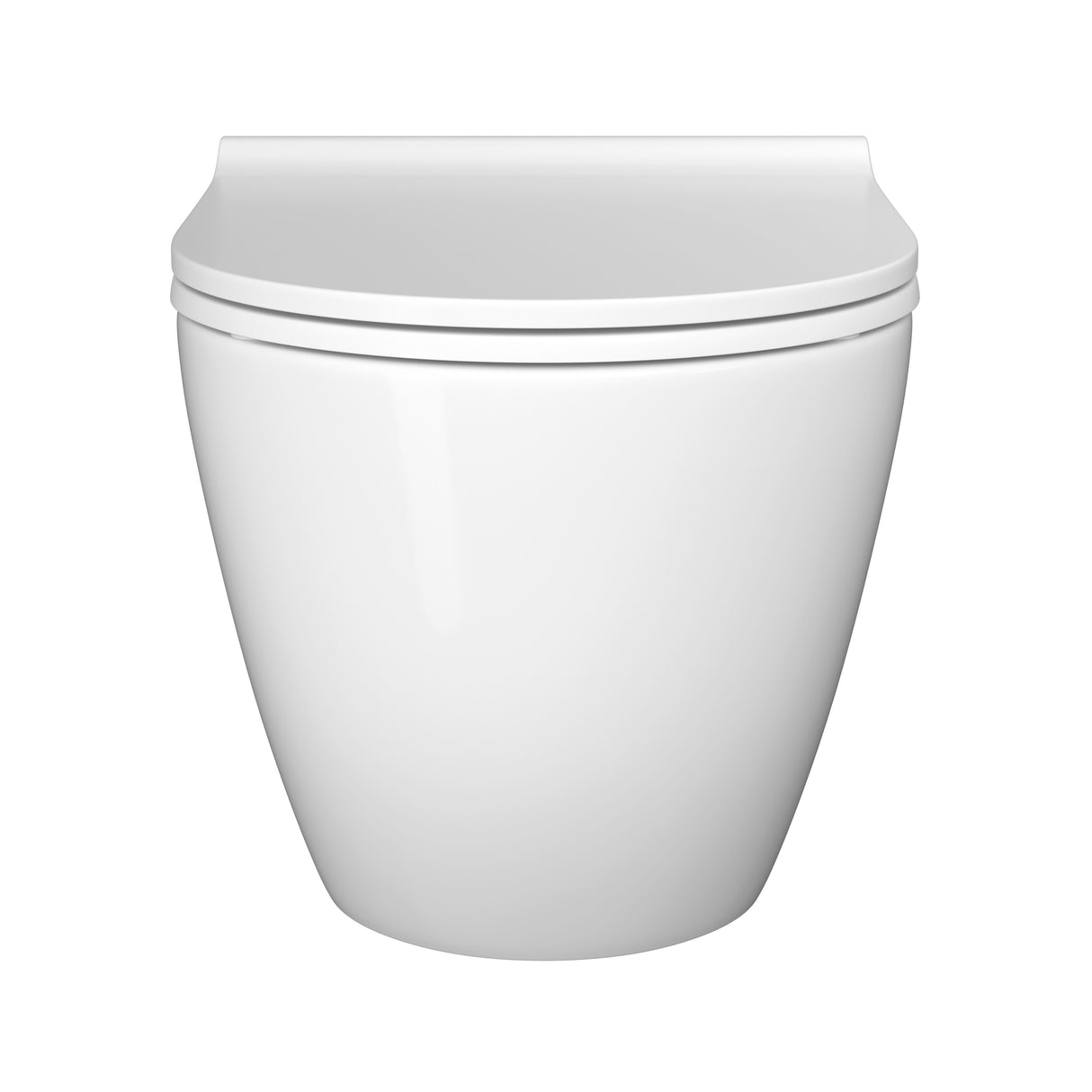 VitrA Pack WC Mia Round suspendu sans bride abattant Slim à fermeture douce 7510B003-6319