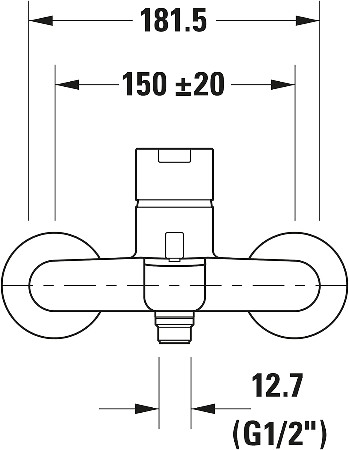 DURAVIT Mitigeur de bain-douche B.2 B25230000010