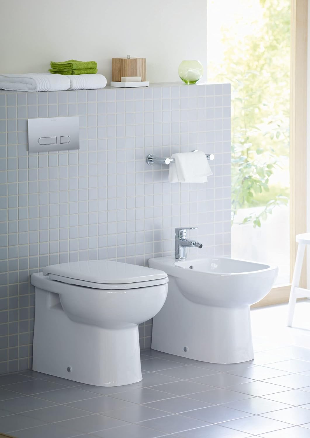 DURAVIT Barre d'appui ou porte-serviette pour baignoire D-Code 99141000