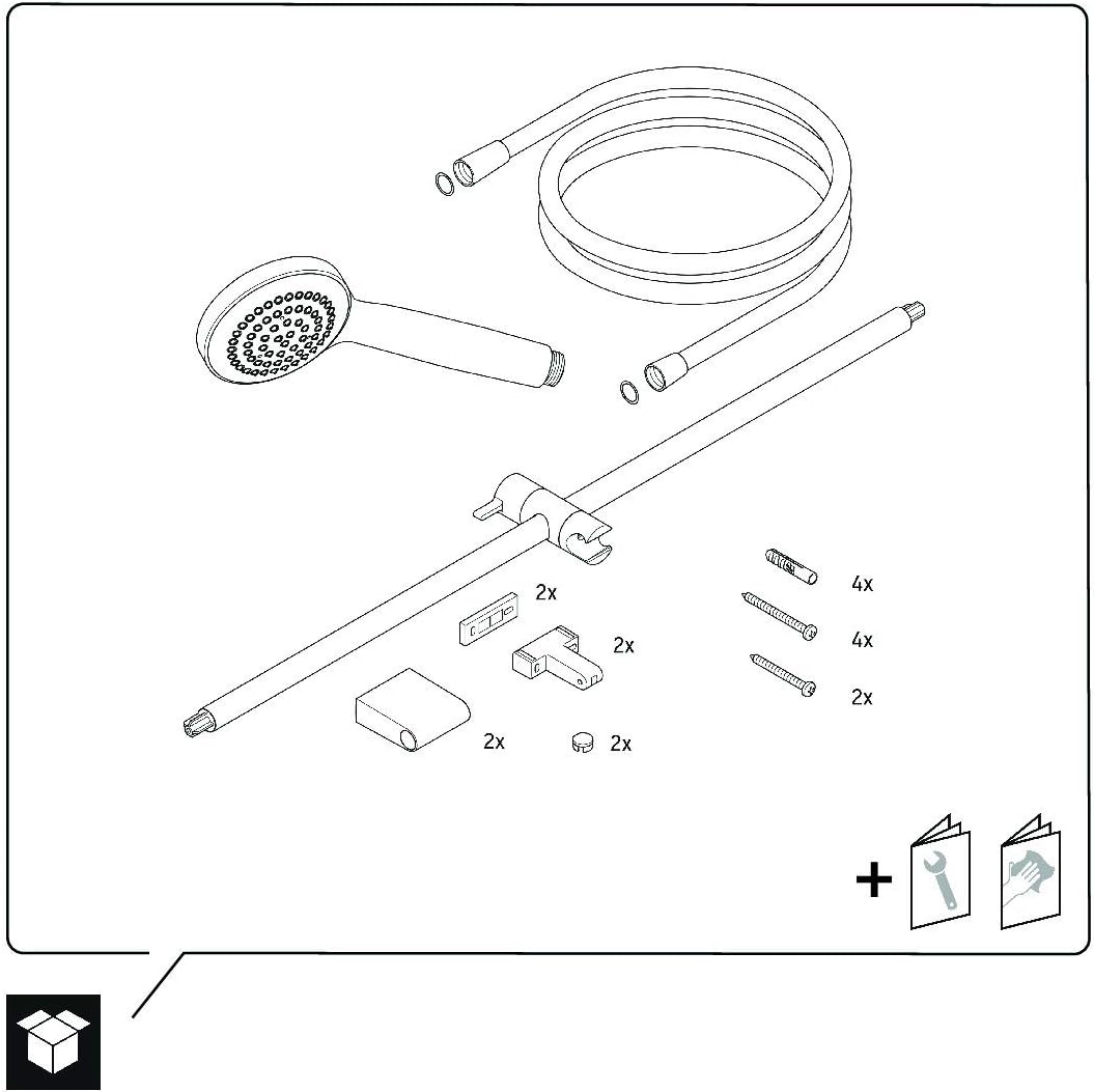DURAVIT Set de douche 90 cm UV0680026000