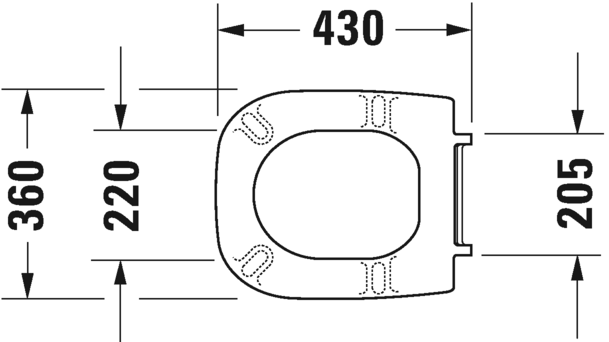 DURAVIT Abattant WC D-Code 0067310099