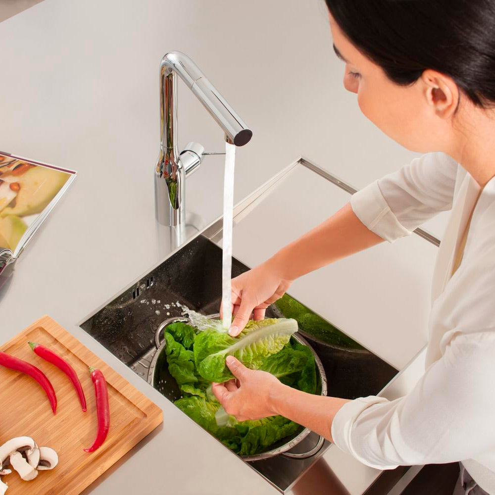 GROHE Mitigeur de cuisine avec douchette taille L Grohe Essence 30270000