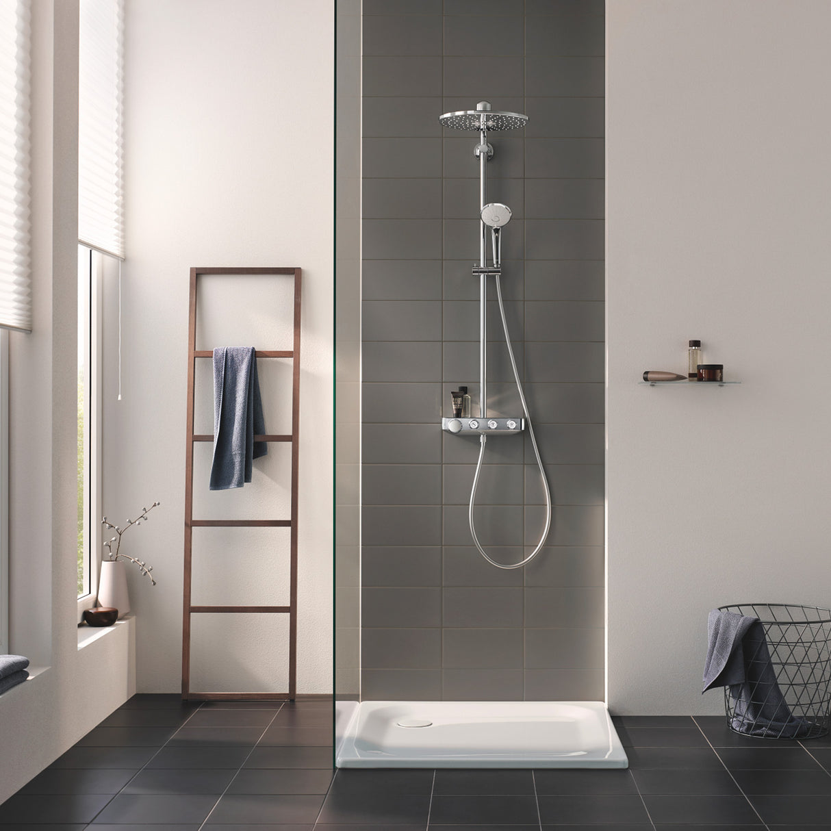 GROHE Colonne de douche 3 jets avec mitigeur thermostatique Euphoria SmartControl System 310 Duo 26507000