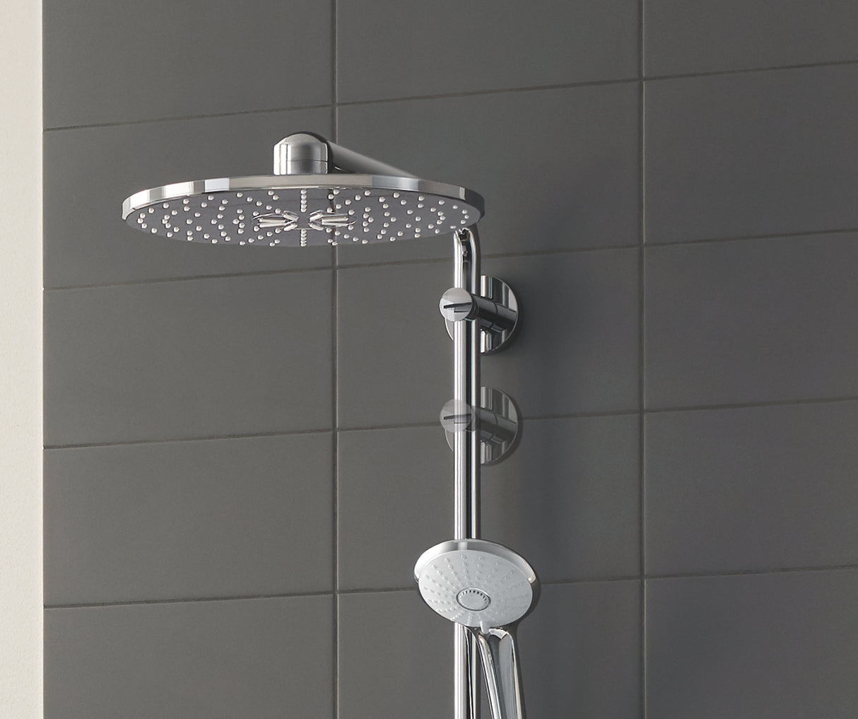 GROHE Colonne de douche 3 jets avec mitigeur thermostatique Euphoria SmartControl System 310 Duo 26507000