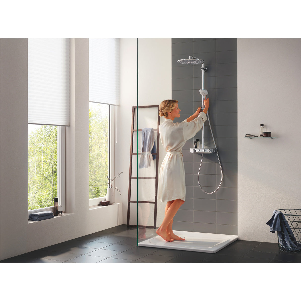 GROHE Colonne de douche 3 jets avec mitigeur thermostatique Euphoria SmartControl System 310 Duo 26507000