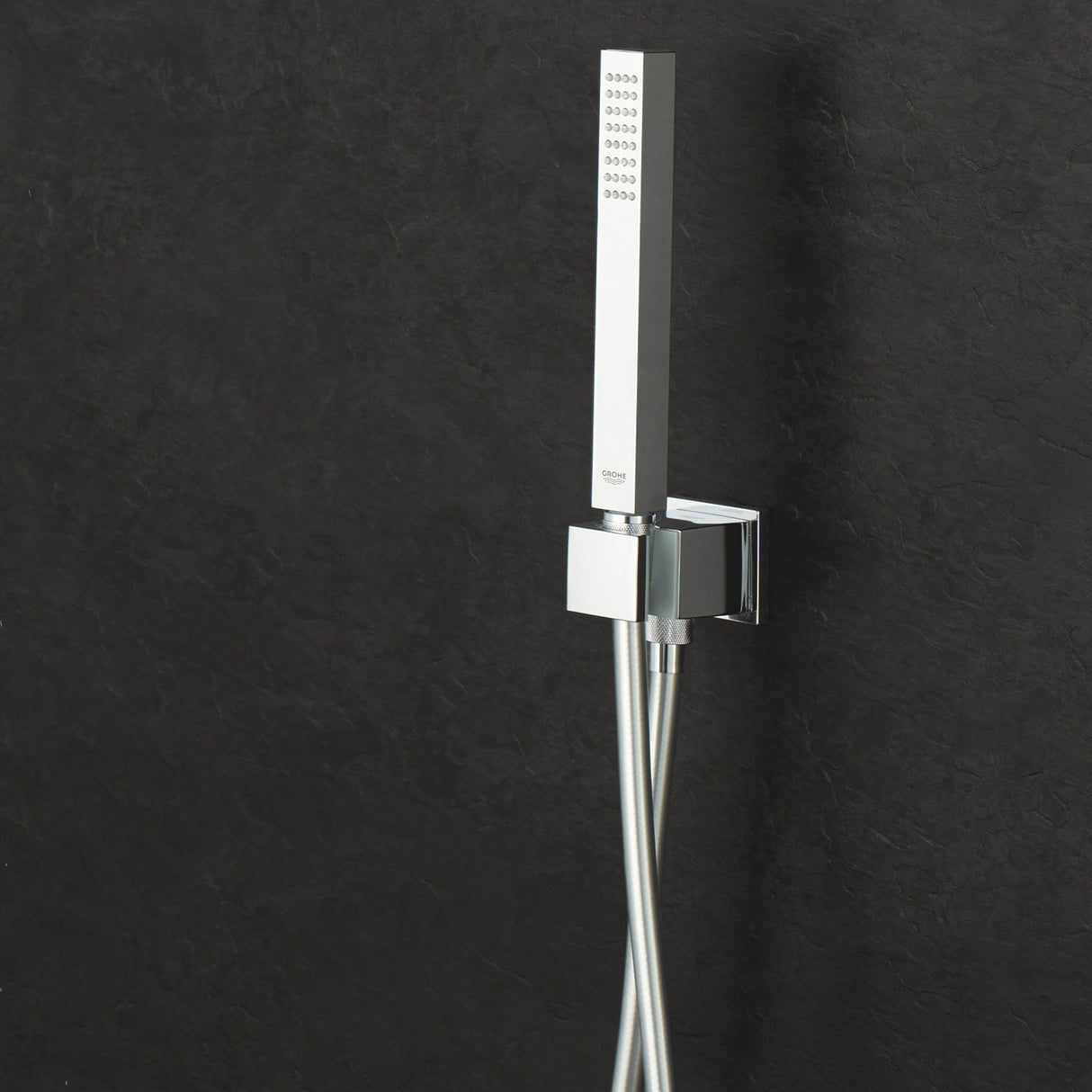 GROHE Douchette 1 jet avec support mural et flexible Euphoria Cube Stick 26405000