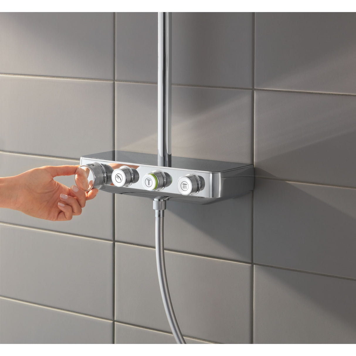 GROHE Colonne de douche XXL thermostatique Euphoria SmartControl System 310 Cube Duo chromé 26508000