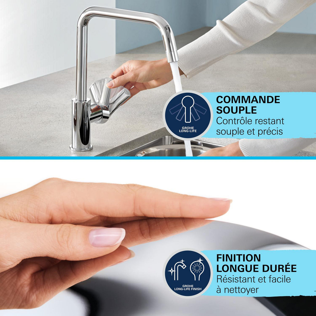 GROHE Mitigeur de cuisine Start Flow 31555001
