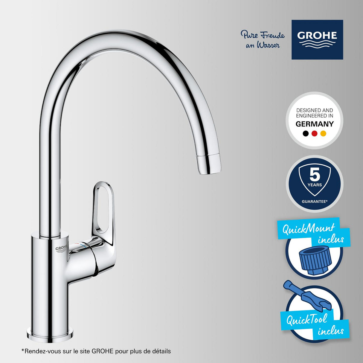 GROHE Mitigeur de cuisine Start Flow 31555001