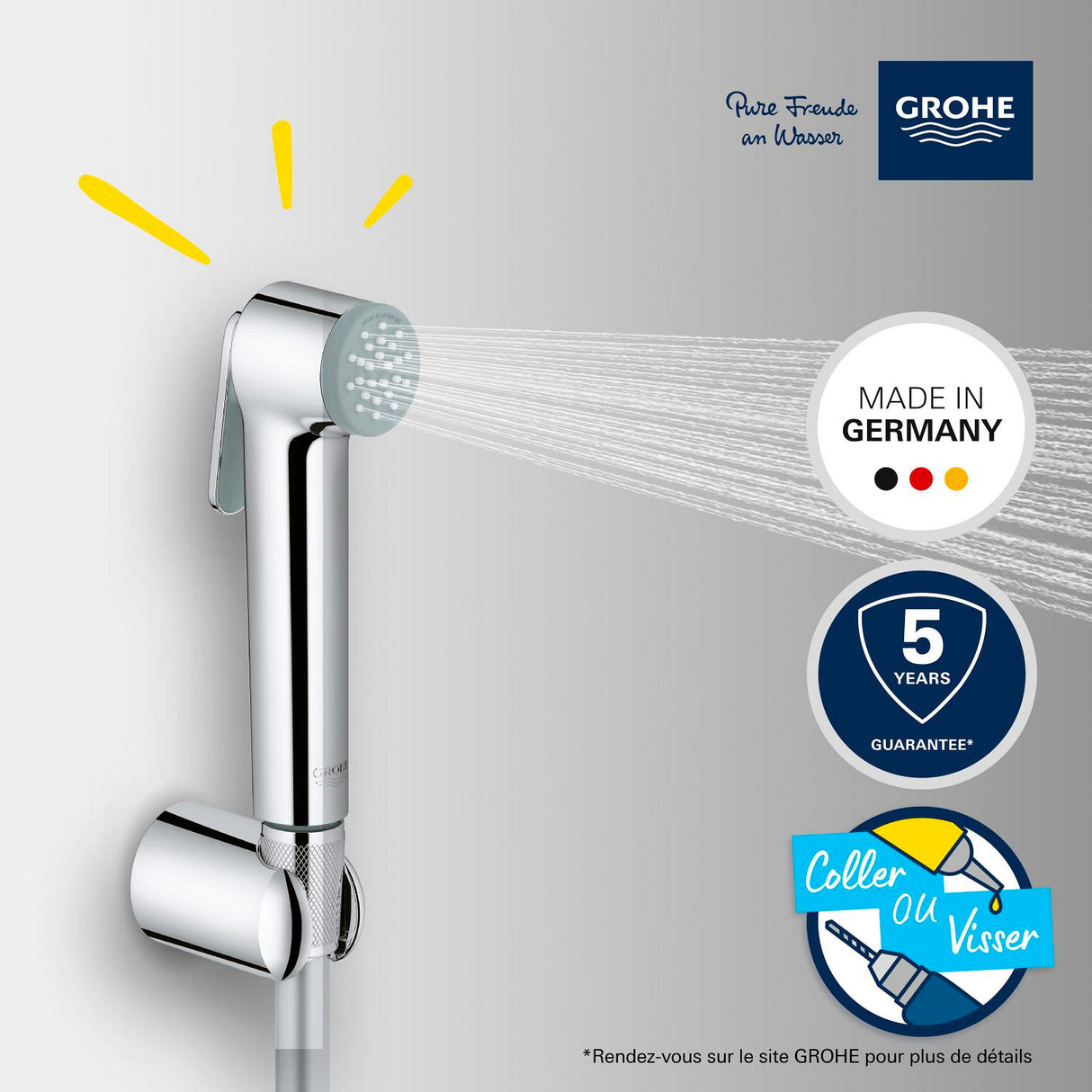 GROHE Set de douche 1 jet Vitalio Trigger Spray 30 26175001