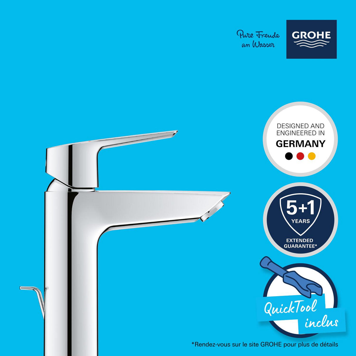 GROHE Mitigeur de lavabo taille M QuickFix Start 23455002