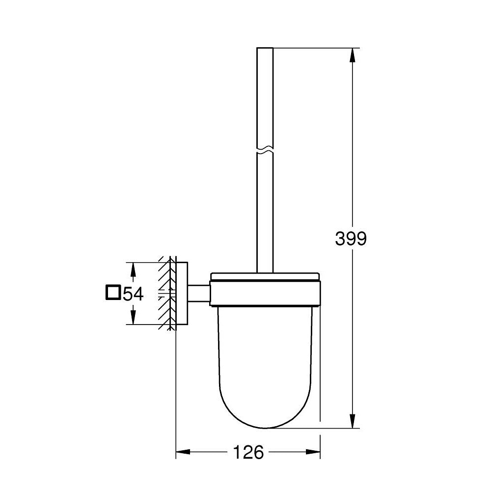 GROHE Porte-balai de WC Start Cube