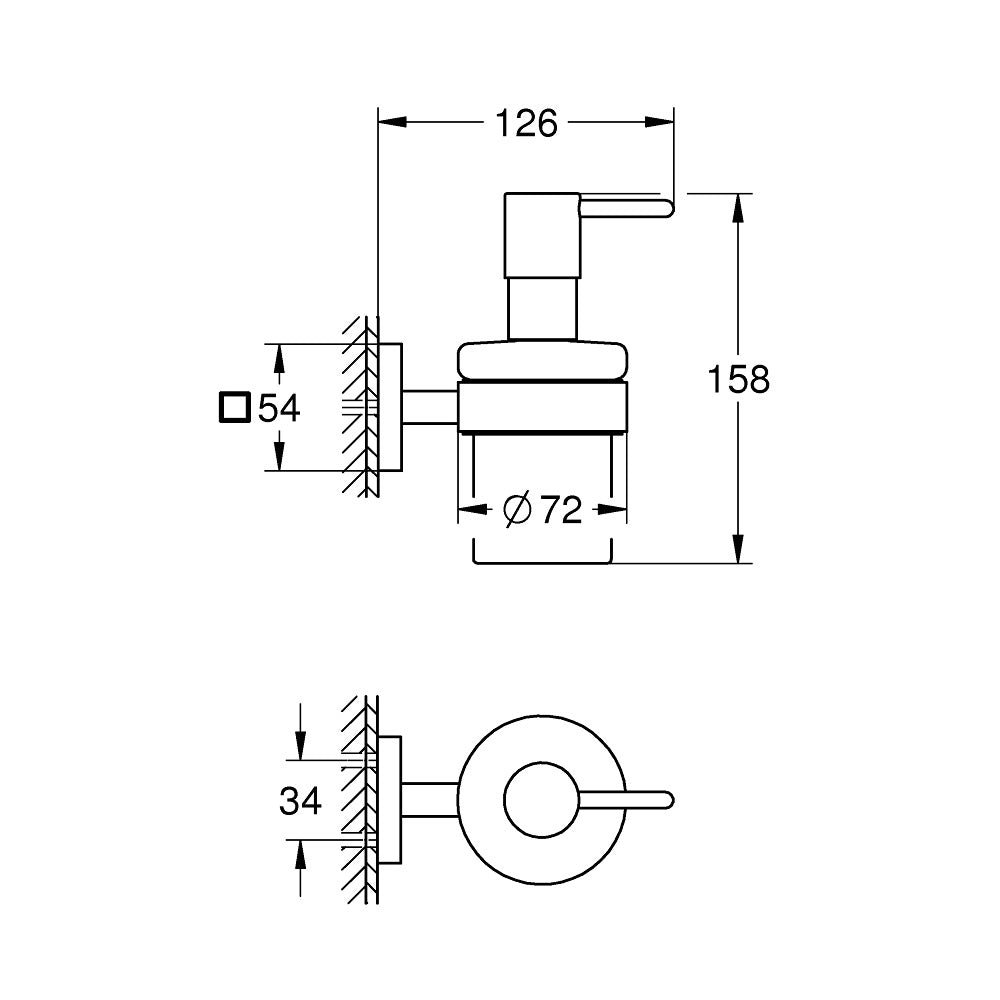 GROHE Distributeur de savon Start Cube 41098000