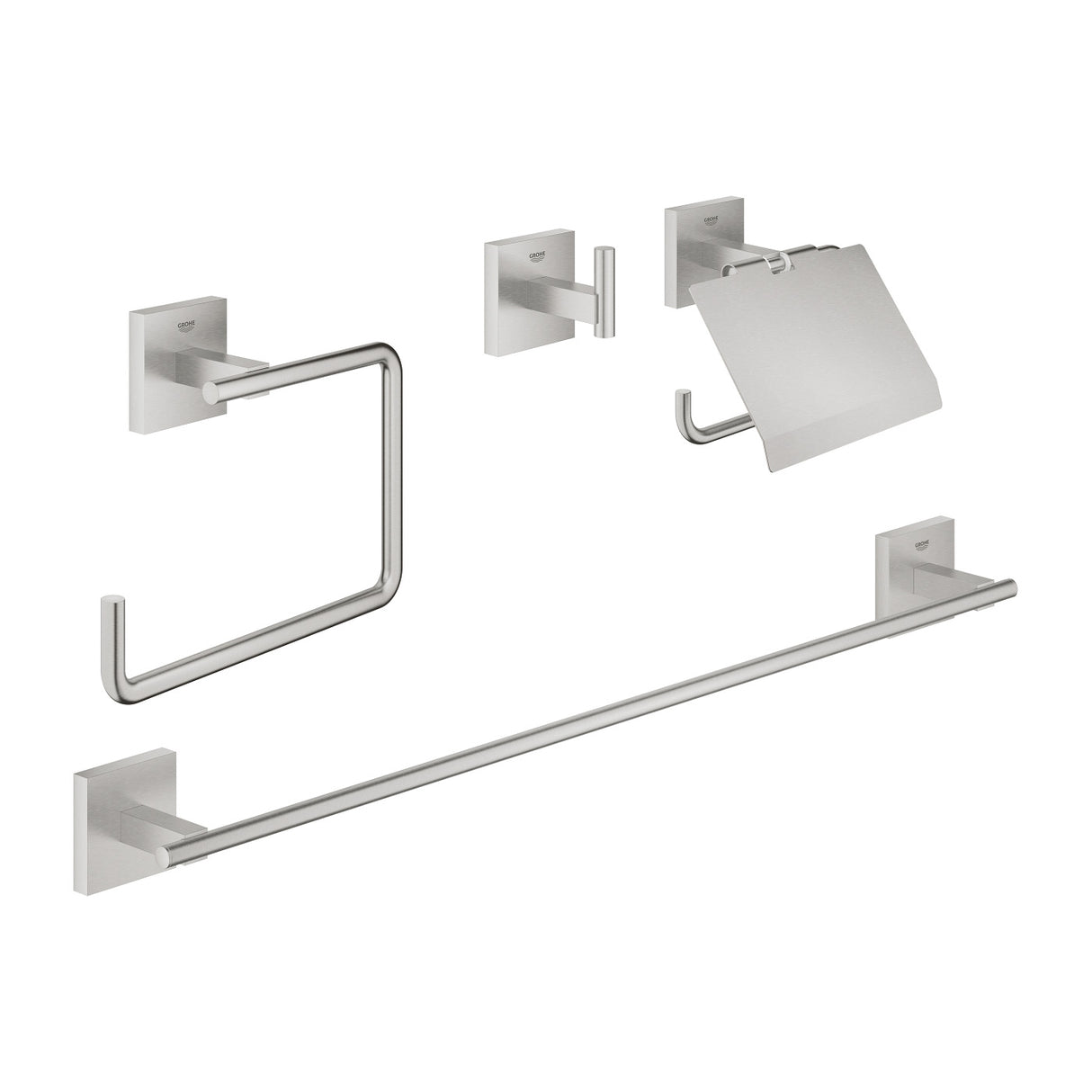 GROHE Set d'accessoires 4 en 1 pour salle de bain Start Cub