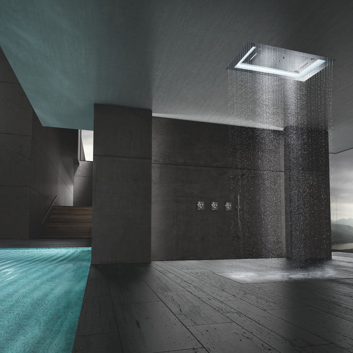 GROHE Façade de mitigeur thermostatique encastré Grohtherm SmartControl 3 sorties