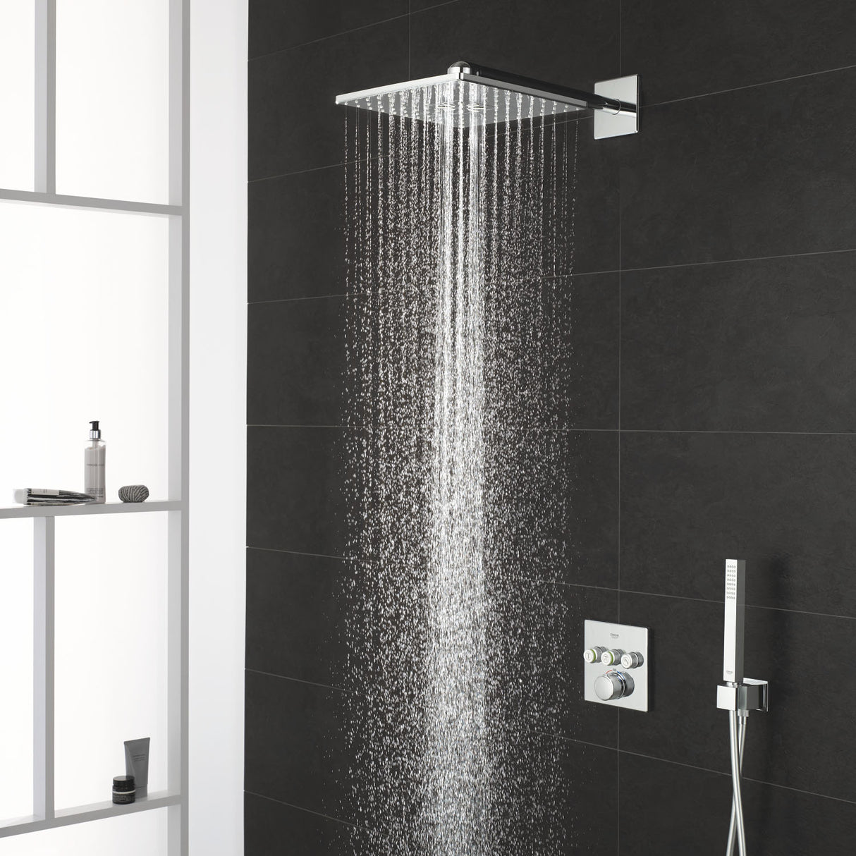 GROHE Façade de mitigeur thermostatique encastré Grohtherm SmartControl 3 sorties