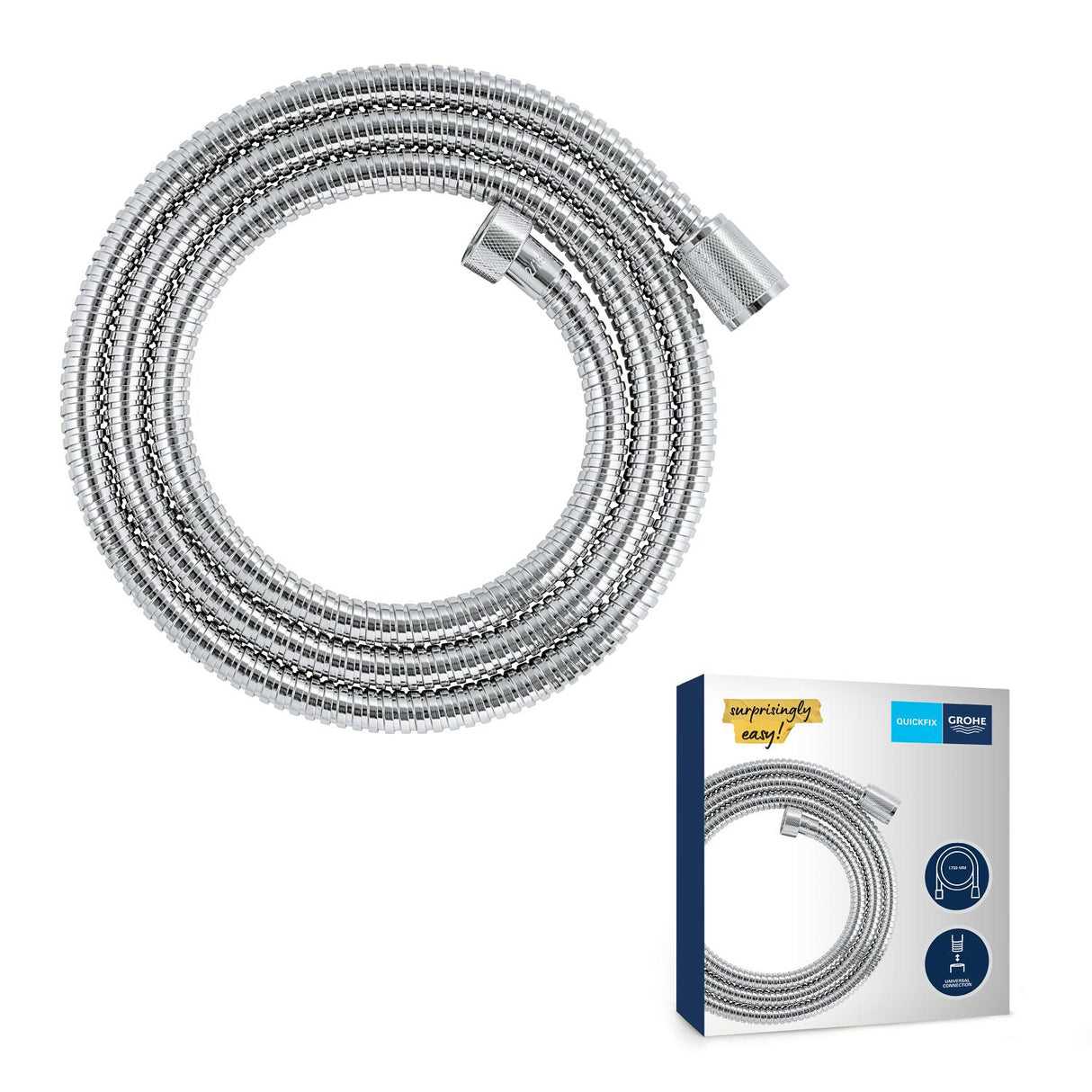 GROHE VitalioFlex Metal Flexible de douche en métal 1,75 mètres