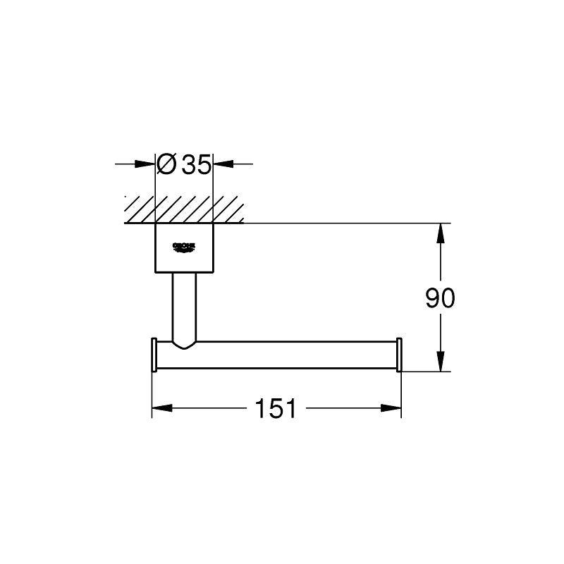 GROHE Dérouleur de papier mural Atrio Supersteel 40313DC3