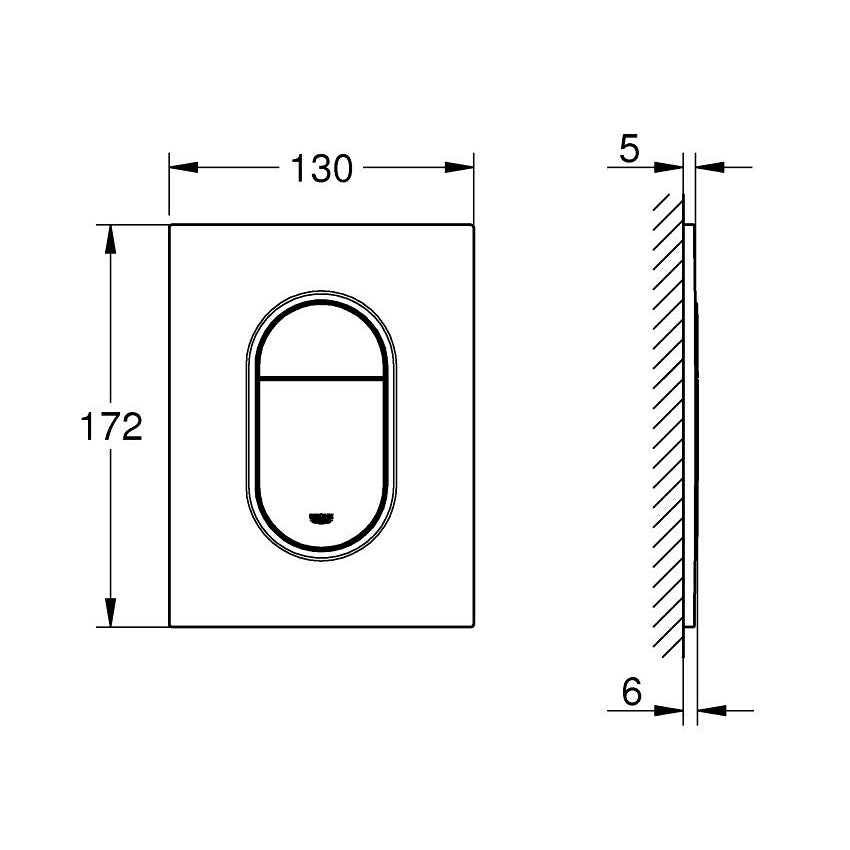 GROHE Plaque de commande Arena Cosmopolitan S 37624P00