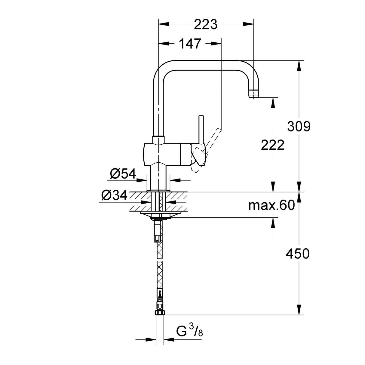 GROHE Mitigeur de cuisine Minta 32488KF0