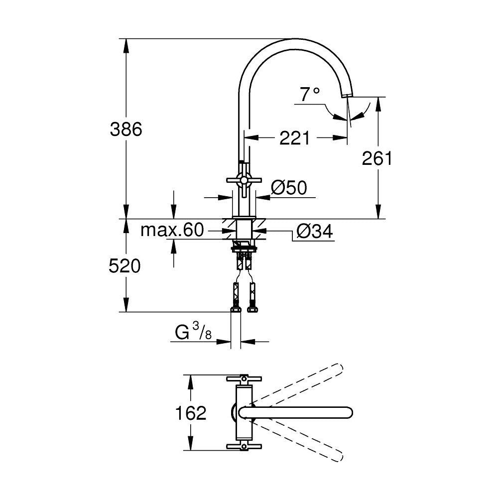 GROHE Mitigeur de cuisine Atrio 30362000