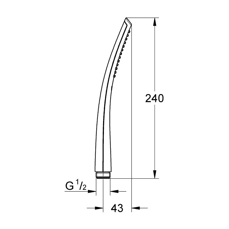 GROHE Douchette à main 1 jet Ondus 27184000