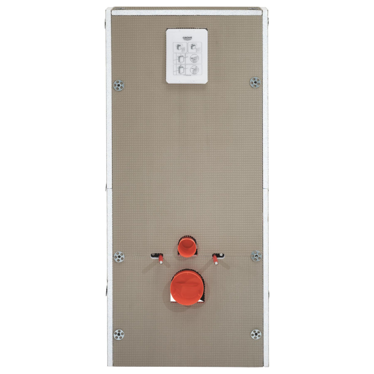 GROHE Pack bâti-support WC Solido Rapid SL avec habillage prêt à carreler et plaque de commande Even