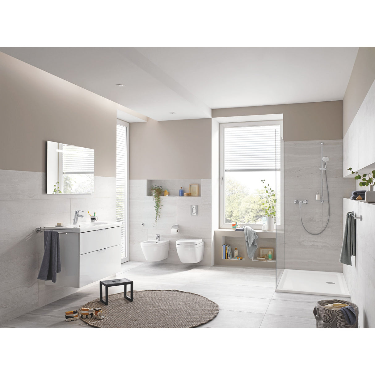 GROHE Plan vasque Euro Ceramic 100 cm x 46 cm technologie PureGuard blanc alpin