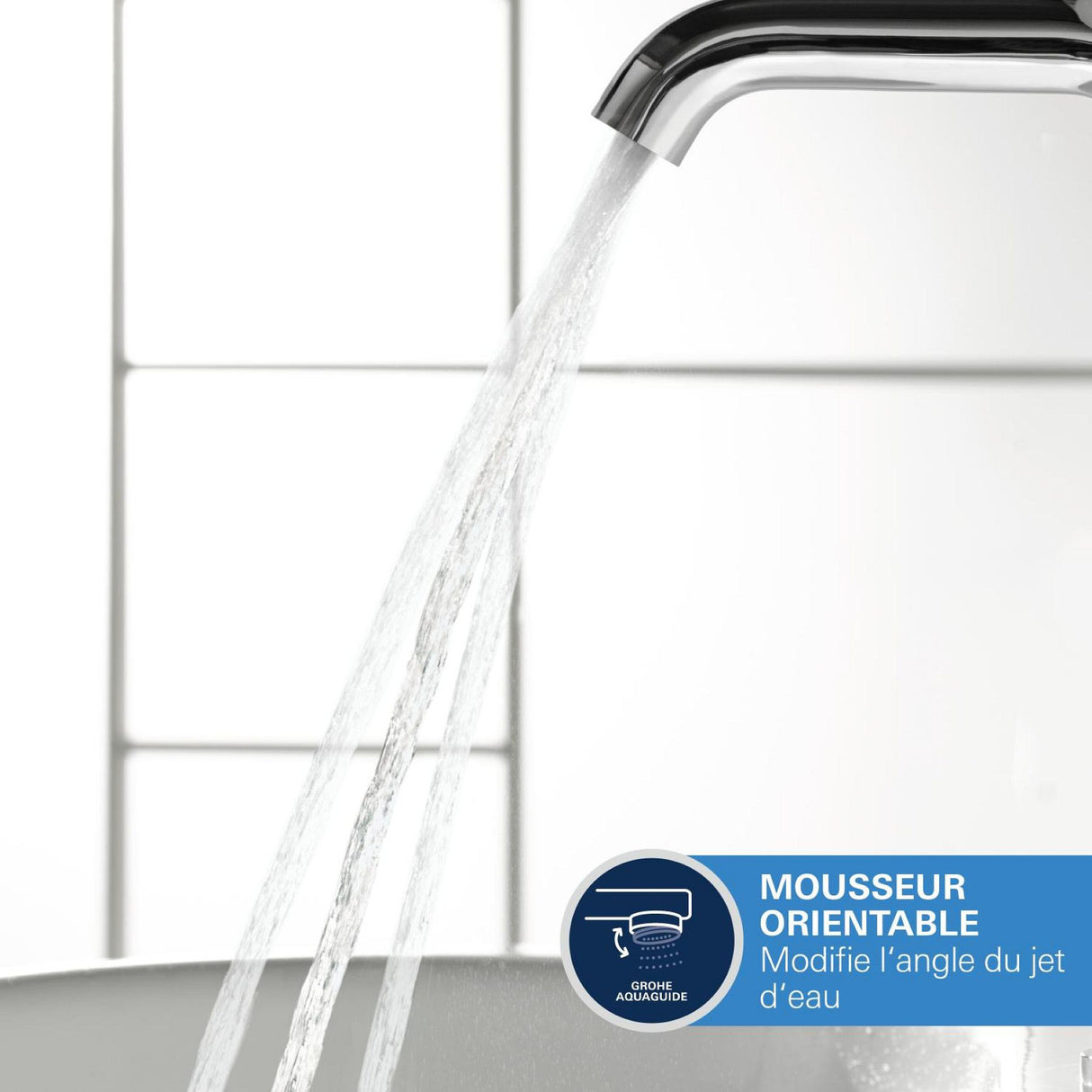 GROHE Mitigeur de lavabo monocommande taille M chrome Essence 23798001