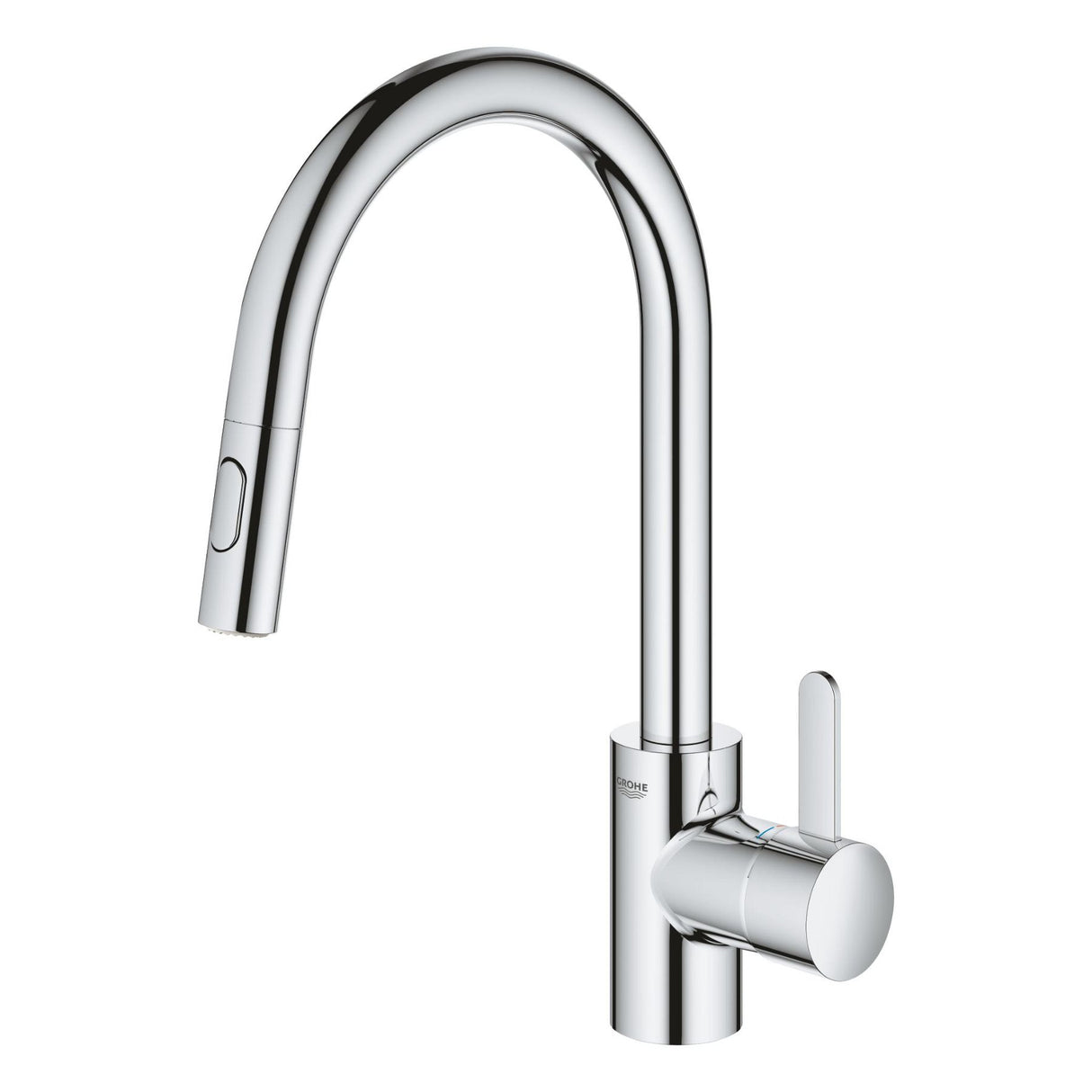 GROHE Mitigeur de cuisine monocommande chrome Eurosmart Cosmopolitan 31481001