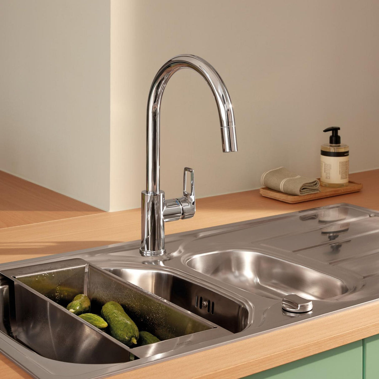 GROHE Mitigeur de cuisine monocommande chrome StartLoop 30556000