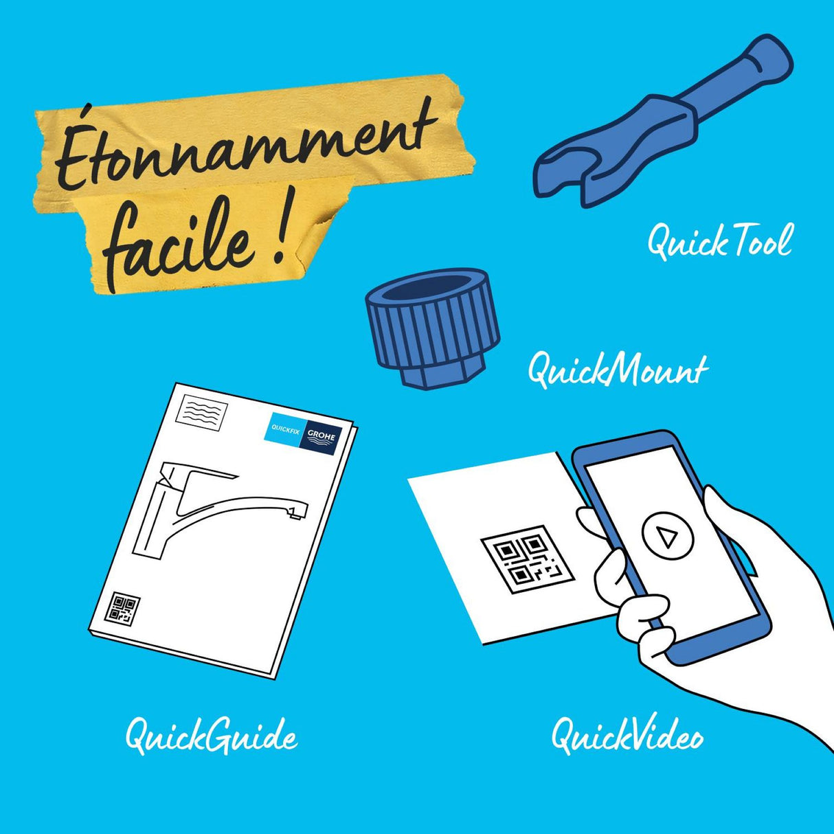 GROHE Mitigeur de cuisine monocommande chrome Start Flow 30569000