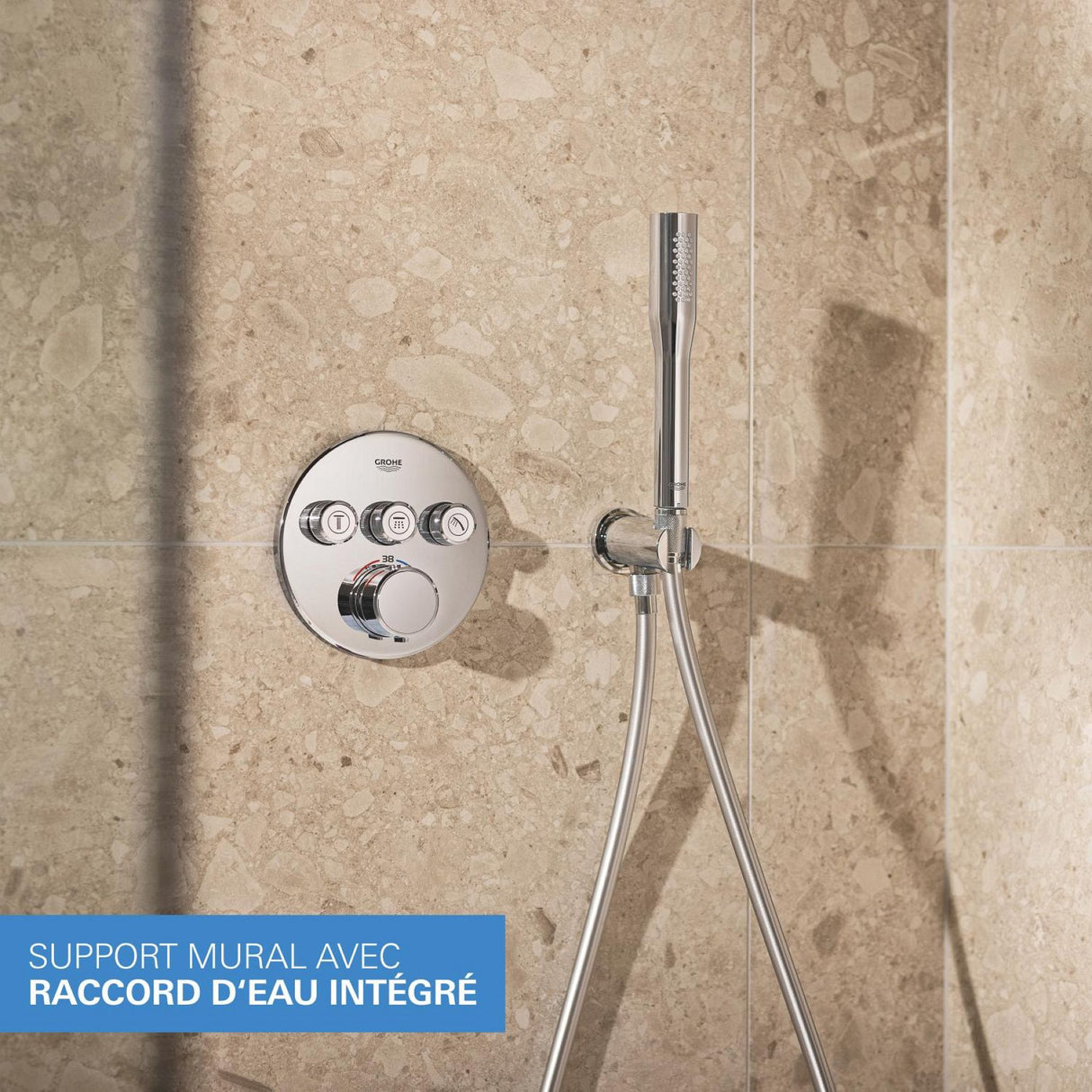 GROHE Pack douche encastrée SmartControl Vitalio SmartActive 310 chrome 34874000
