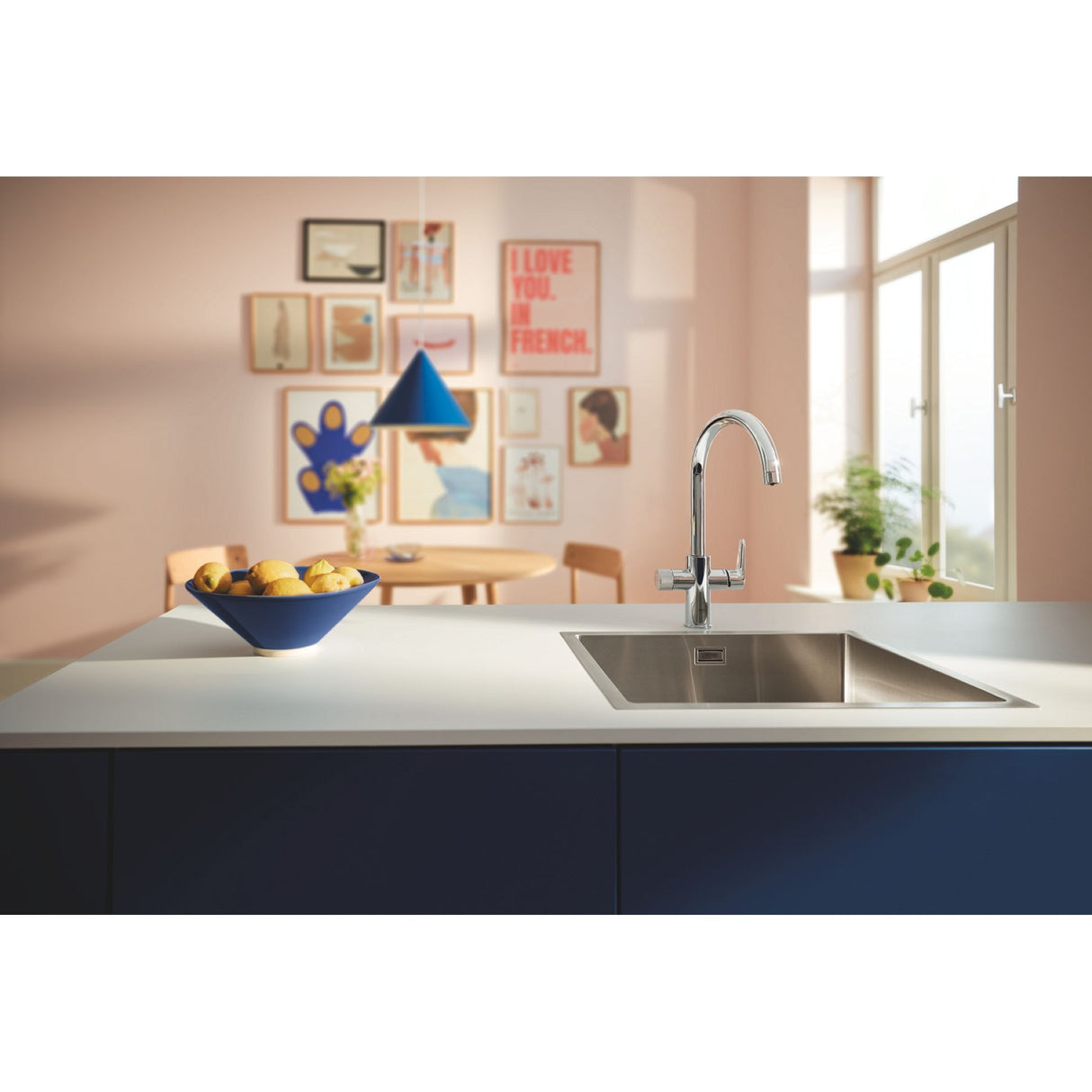GROHE Mitigeur de cuisine filtrant chrome Blue Pure StartCurve 30592000