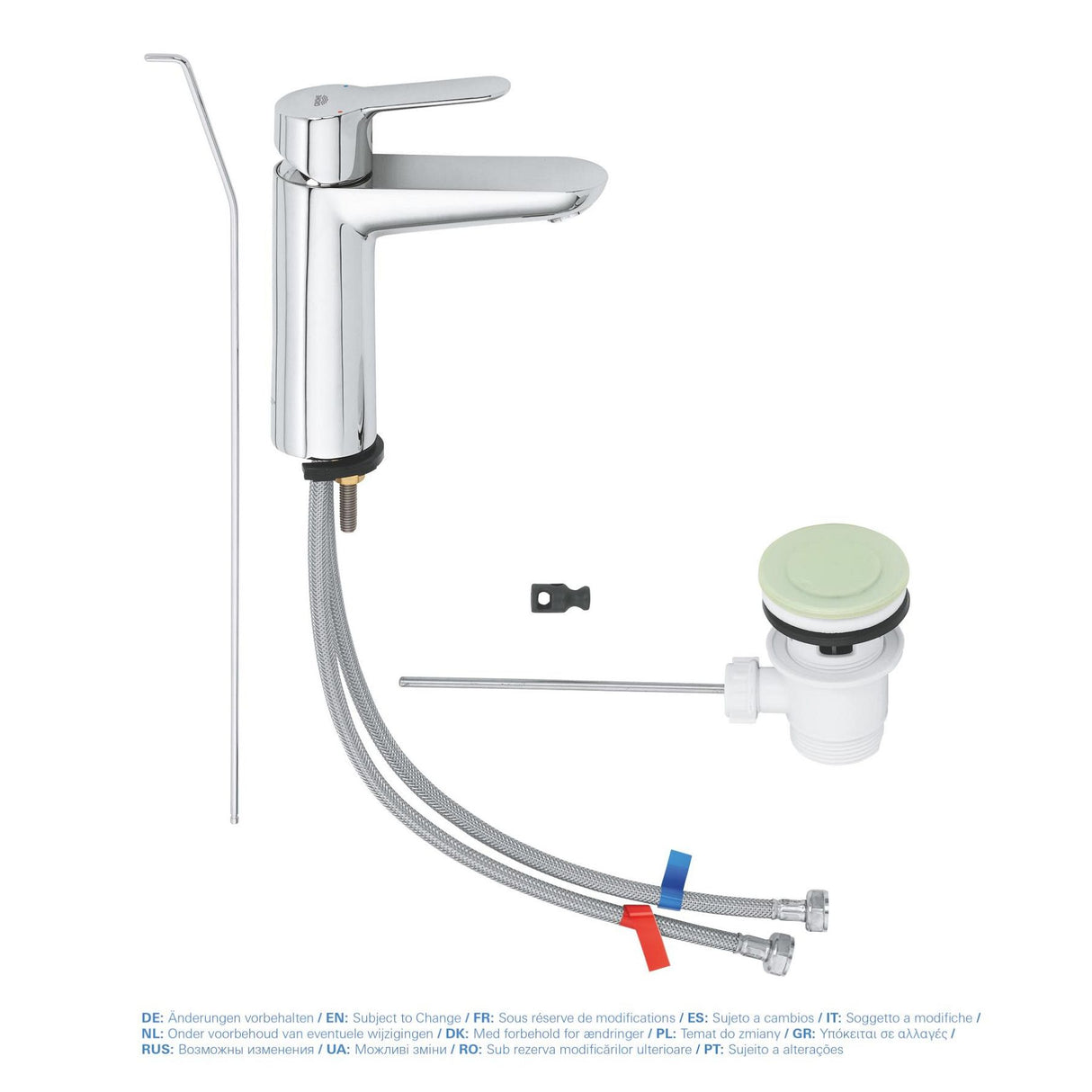 GROHE Mitigeur de lavabo monocommande taille M chrome BauEdge 23758000