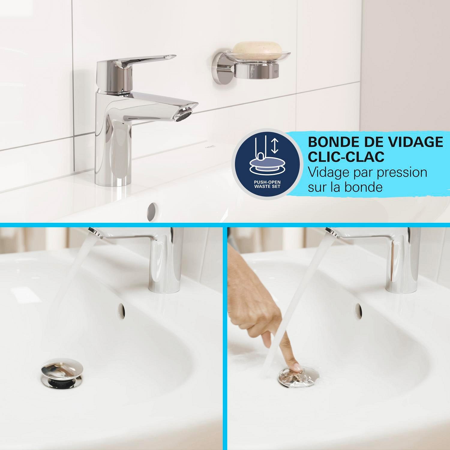 GROHE Start Edge Mitigeur monocommande Lavabo Taille S 24199001