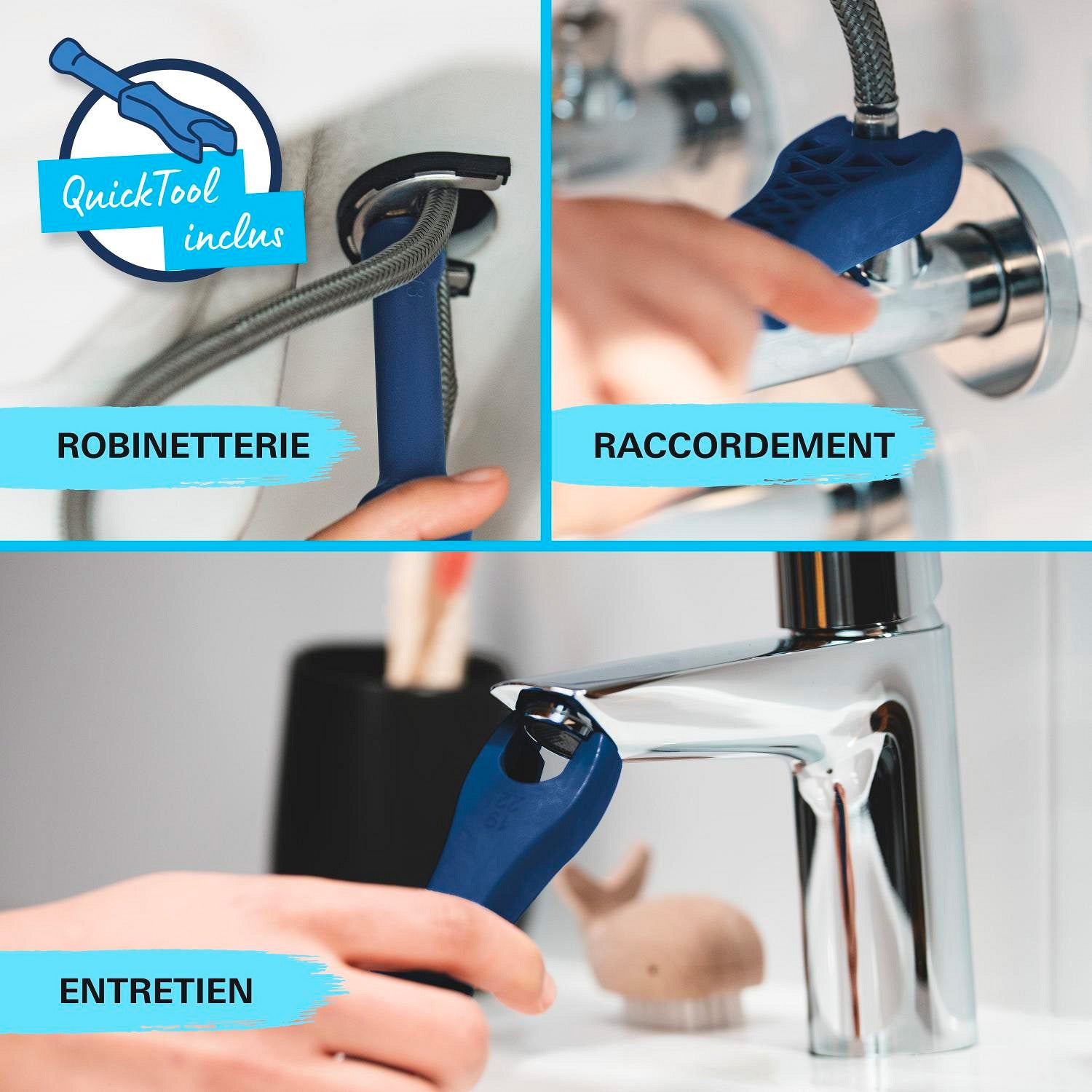GROHE Start Edge Mitigeur Lavabo ou bidet Taille S + douchette extractible 23773001